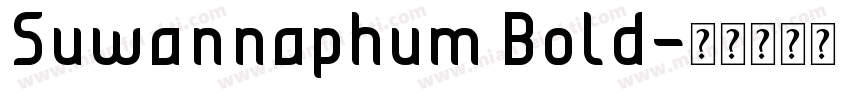 Suwannaphum Bold字体转换